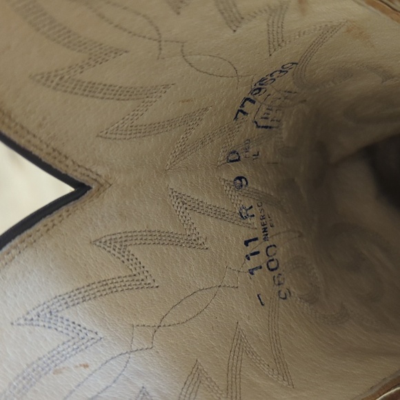 Dan post cowboy boots size 9d - Picture 6 of 6